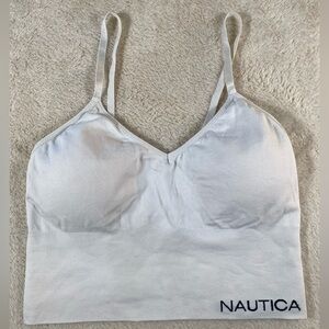 Nautica Bralette Women’s White Stretch Adjustable Straps No Size Tag